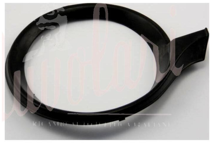 CORNICE FARO ANTERIORE PLASTICA NERA FORO VITE