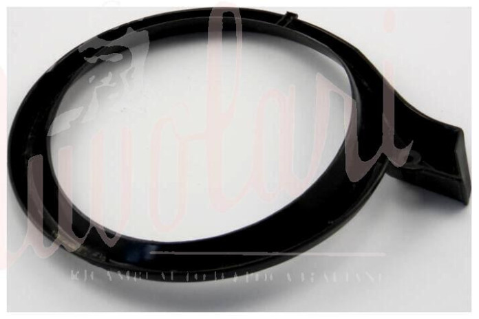 CORNICE FARO ANTERIORE PLASTICA NERA FORO VITE
