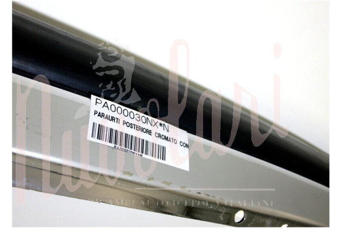 PARAURTI POSTERIORE CROMATO C/GOMMA