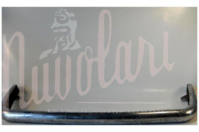 PARAURTI POSTERIORE CROMATO CON GOMMA PER LANCIA APPIA C10 I° SERIE 