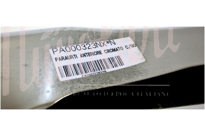 PARAURTI ANTERIORE CROMATO C/GOMMA