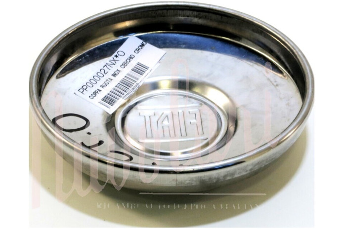 COPPA RUOTA INOX CERCHIO CROMODORA LOGO NERO