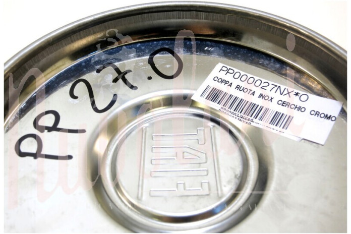 COPPA RUOTA INOX CERCHIO CROMODORA LOGO NERO