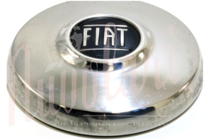 COPPA RUOTA INOX CERCHIO CROMODORA LOGO NERO