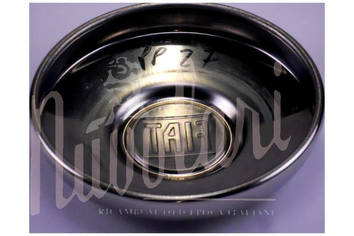 COPPA  RUOTA INOX CERCHIO CROMODORA LOGO NERO