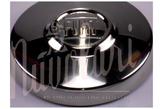 COPPA  RUOTA INOX CERCHIO CROMODORA LOGO NERO