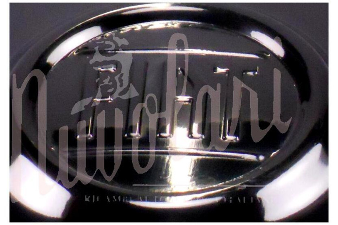 COPPA  RUOTA INOX CERCHIO CROMODORA LOGO NERO