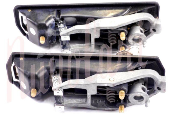 KIT COPPIA MANIGLIE ESTERNE CROMATE + BAULE