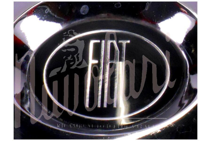 COPPA RUOTA CROMATA STEMMA NERO