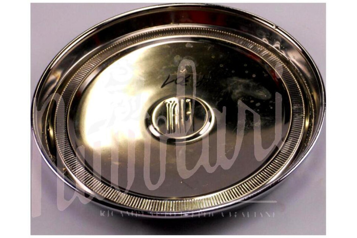 COPPA RUOTA CROMATO STEMMA NERO