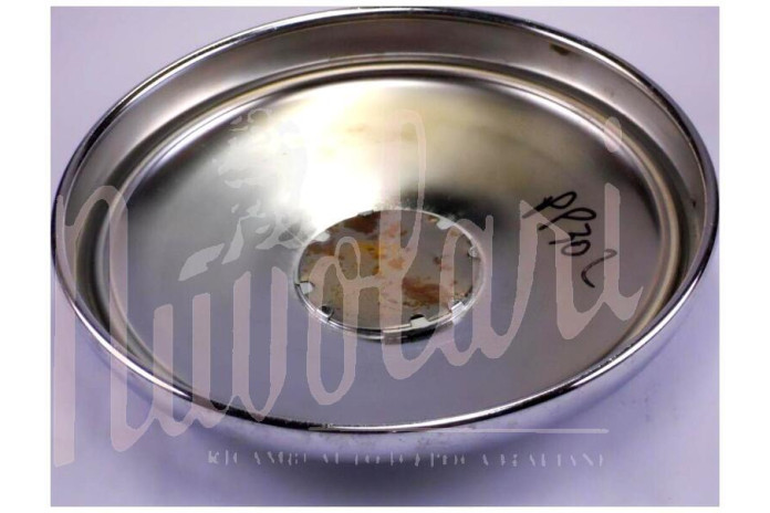 COPPA RUOTA CROMATA LOGO PLASTICA