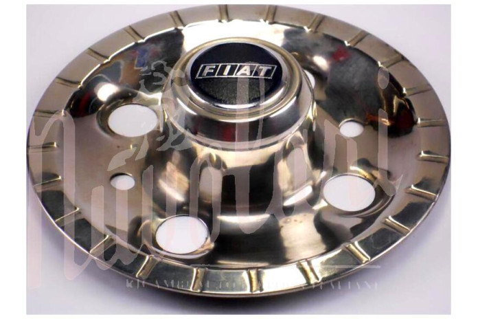 COPPETTA RUOTA INOX CANE PER FIAT 124 ST 1600 