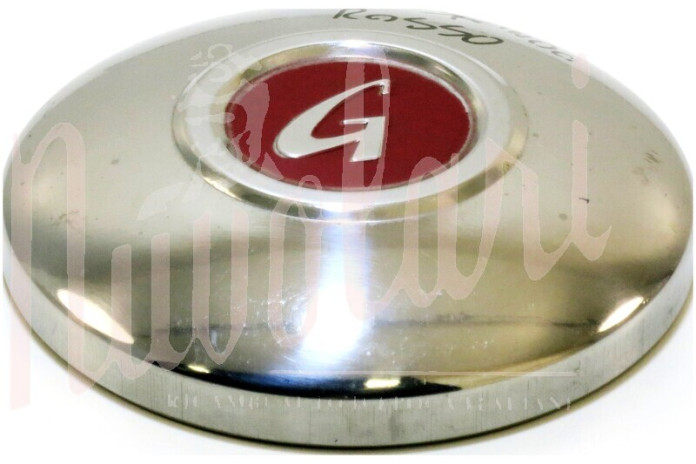 COPPETTA RUOTA INOX GIANNINI LOGO ROSSO