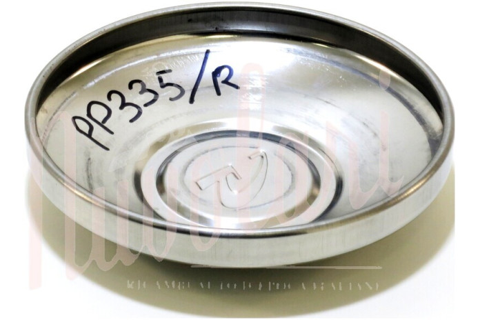 COPPETTA RUOTA INOX GIANNINI LOGO ROSSO