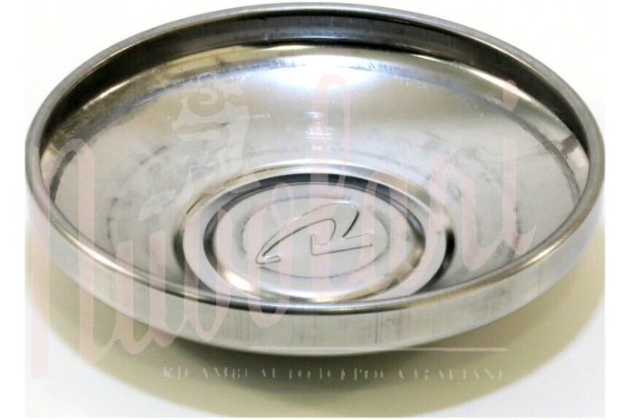 COPPETTA RUOTA INOX GIANNINI LOGO ROSSO