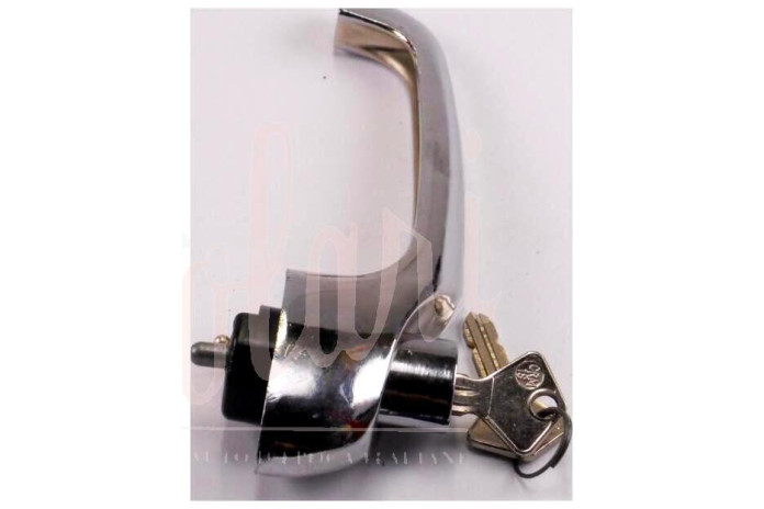 COPPIA MANIGLIA ESTERNACROMATA CON CHIAVE