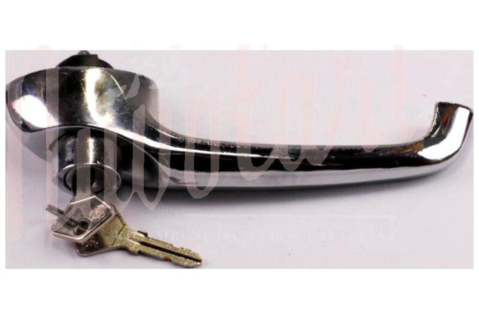 COPPIA MANIGLIA ESTERNACROMATA CON CHIAVE