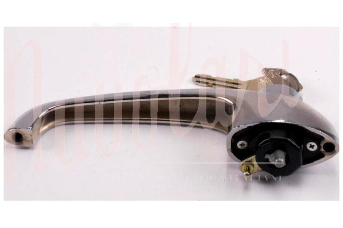 MANIGLIA ESTERNA ANTERIORE CROMATA C/CHIAVE