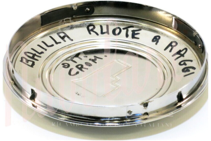 COPPA RUOTA CROMATA CERCHIO A RAGGI