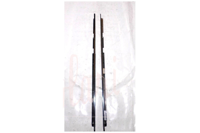 COPPIA CORNICE RASCHIAVETRO ESTERNO PORTA ANTERIORE (COMPLETO)