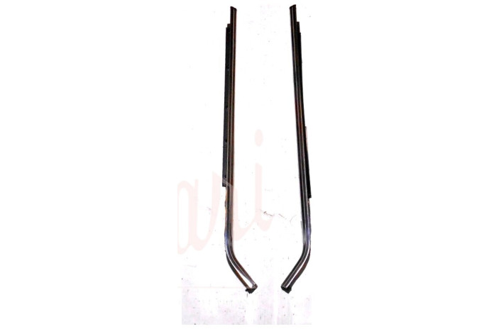 COPPIA CORNICE RASCHIAVETRO ESTERNO PORTA POSTERIORE (COMPLETA)