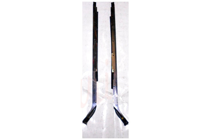 COPPIA CORNICE RASCHIAVETRO ESTERNO PORTA POSTERIORE (COMPLETA)