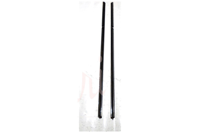 COPPIA CORNICE RASCHIAVETRO ESTERNO PORTA (COMPLETA CROMATA)