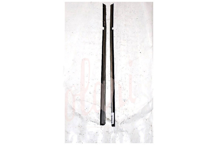 COPPIA CORNICE RASCHIAVETRO ESTERNO PORTA POSTERIORE (COMPLETA)