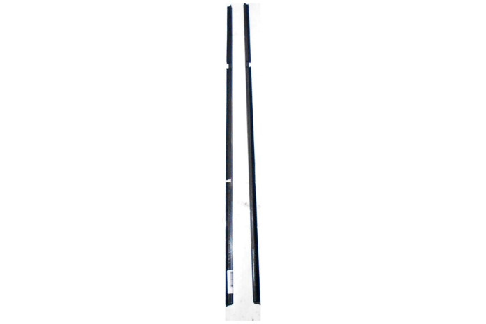 COPPIA CORNICE RASCHIAVETRO ESTERNO PORTA (COMPLETA NERA)