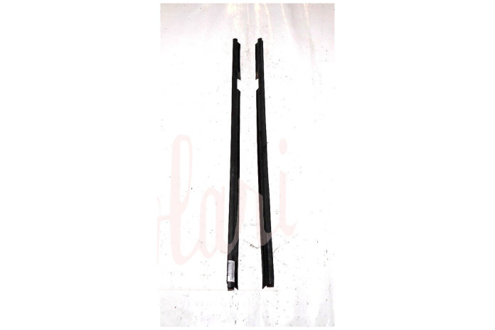 COPPIA CORNICE RASCHIAVETRO ESTERNO PORTA (COMPLETA NERA)