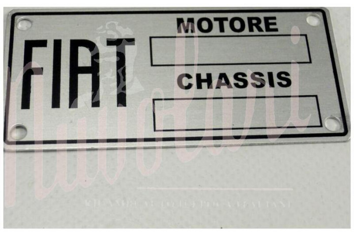 ETICHETTA IDENTIFICATIVA FIAT