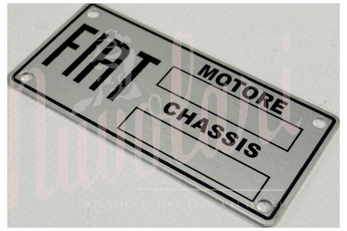 ETICHETTA IDENTIFICATIVA FIAT