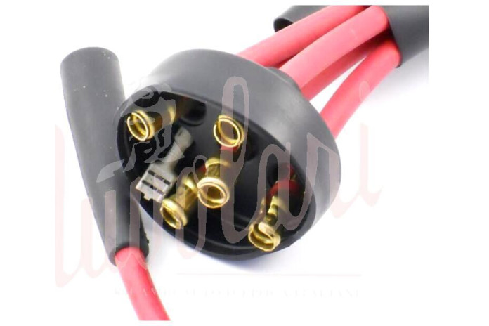 SERIE CAVI CANDELE ROSSI SILIC BOBINA CORTO Cm 60