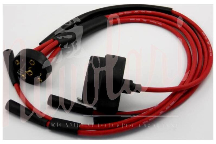 SERIE CAVI CANDELE ROSSI SILIC BOBINA CORTO Cm 60