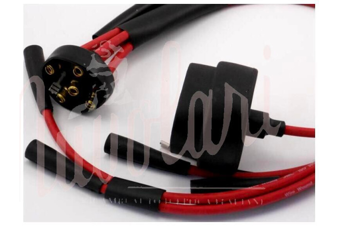 SERIE CAVI CANDELE ROSSI SILIC BOBINA CORTO Cm 60