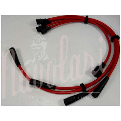 SERIE CAVI CANDELE ROSSI SILICONE ( BOBINA Cm 45)