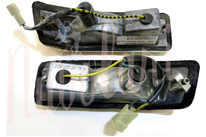 COPPIA FANALINI ANTERIORI OLSA BIANCO/ARANCIO