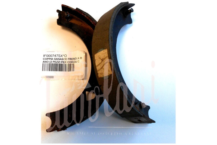 COPPIA GANASCE FRENO A MANO (2 PEZZI PER CORDA CON OCCHIELLO)