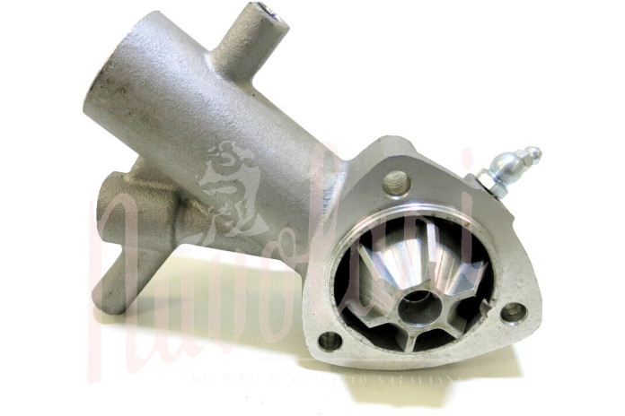 POMPA ACQUA CON 2 TUBETTI PERNO FILETTATO (CON INGRASSATORE)