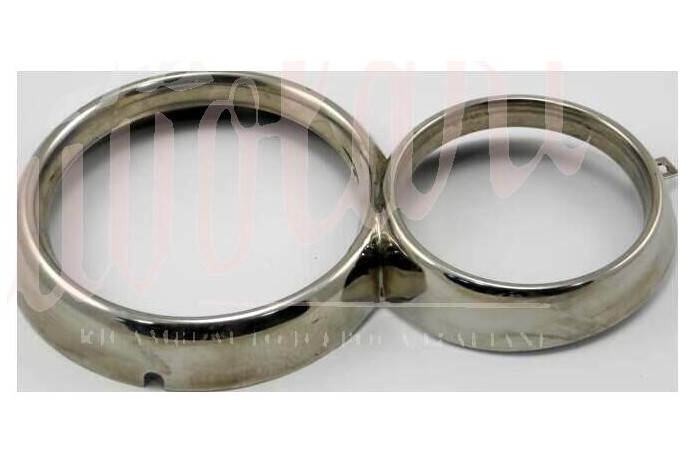 CORNICE FARO ESTERNA DOPPIO FARO INOX