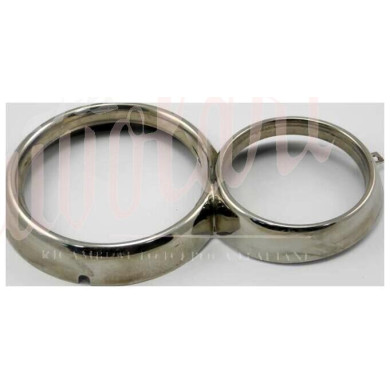 CORNICE FARO ESTERNA DOPPIO FARO INOX