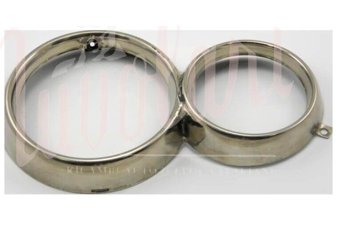 CORNICE FARO ESTERNA DOPPIO FARO INOX