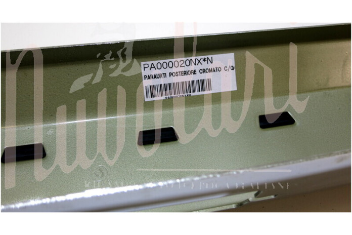 PARAURTI POSTERIORE CROMATO C/GOMMA ALTA