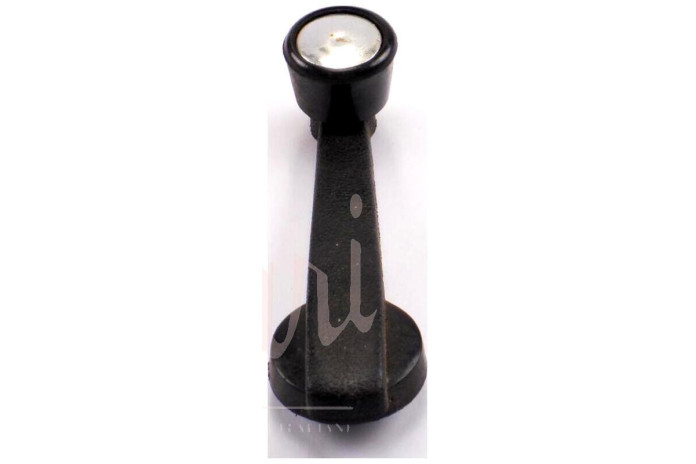 MANIGLIA ALZAVETRO PLASTICA (BORCHIETTA CROMATA)