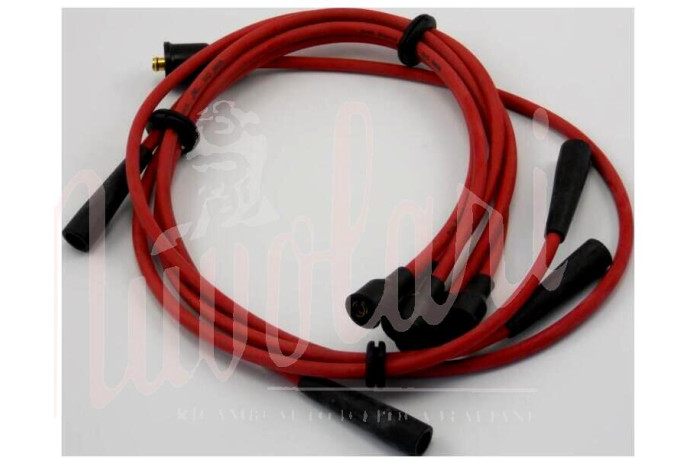 SERIE CAVI CANDELE ROSSI SILICONE (BOBINA Cm 100)