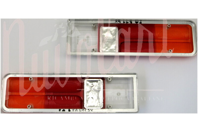 COPPIA LENTI FAN POS CARELLO C/RETRO BORDO CROMATO