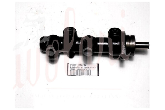 POMPA FRENO BENDITALIA D/22,22 10X1 (3 USCITE VITE INFERIORE)