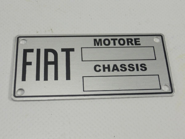 ETICHETTA IDENTIFICATIVA FIAT PER FIAT 1100 A 