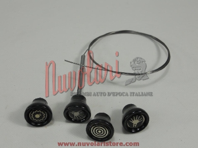 SERIE POMELLI CRUSCOTTO ARGENTO / SILVER SERIES KNOBS DASHBOARD