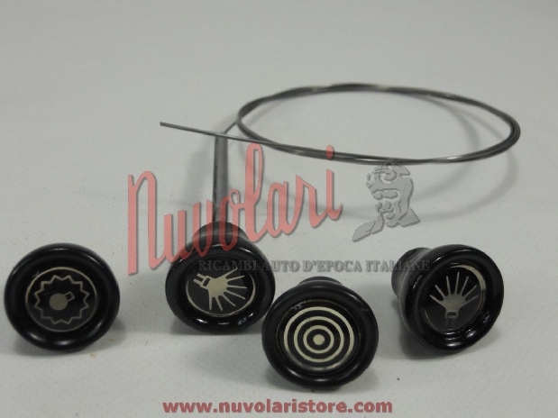 SERIE POMELLI CRUSCOTTO ARGENTO / SILVER SERIES KNOBS DASHBOARD-0